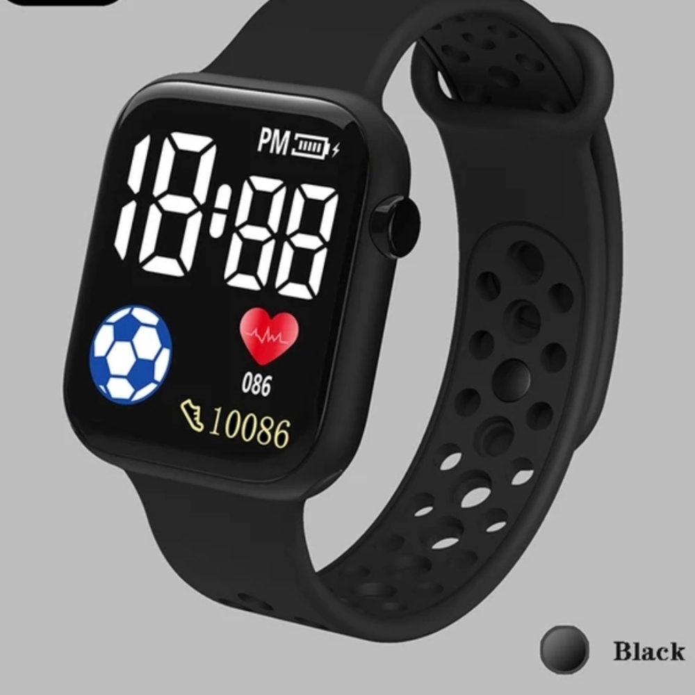 LED Digital Watch For Kids Boys Sports Waterproof Watches Girls Silicone Digital